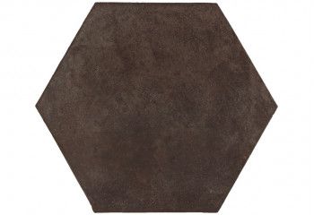 terre cuite hexagonale chocolat