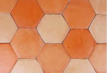 Red Pink Sand - Smooth Hexagon