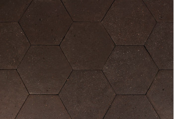 Brown Sienna - Antique Hexagon